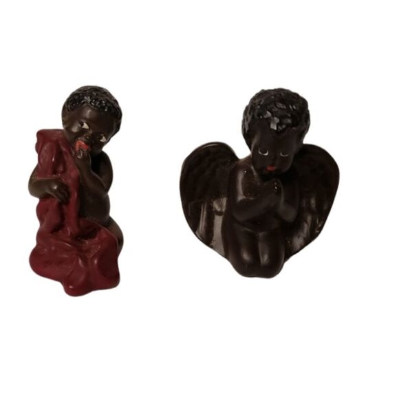 African American Child & Guardian Angel - Picture 1 of 10